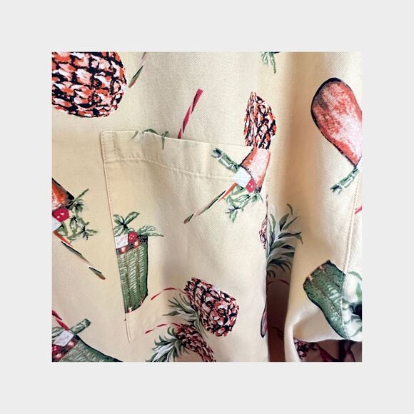 Pussers West Indies Hawaiian Men's Button Up Camp Shirt Tropical Size XL Silk - Picture 4 of 8